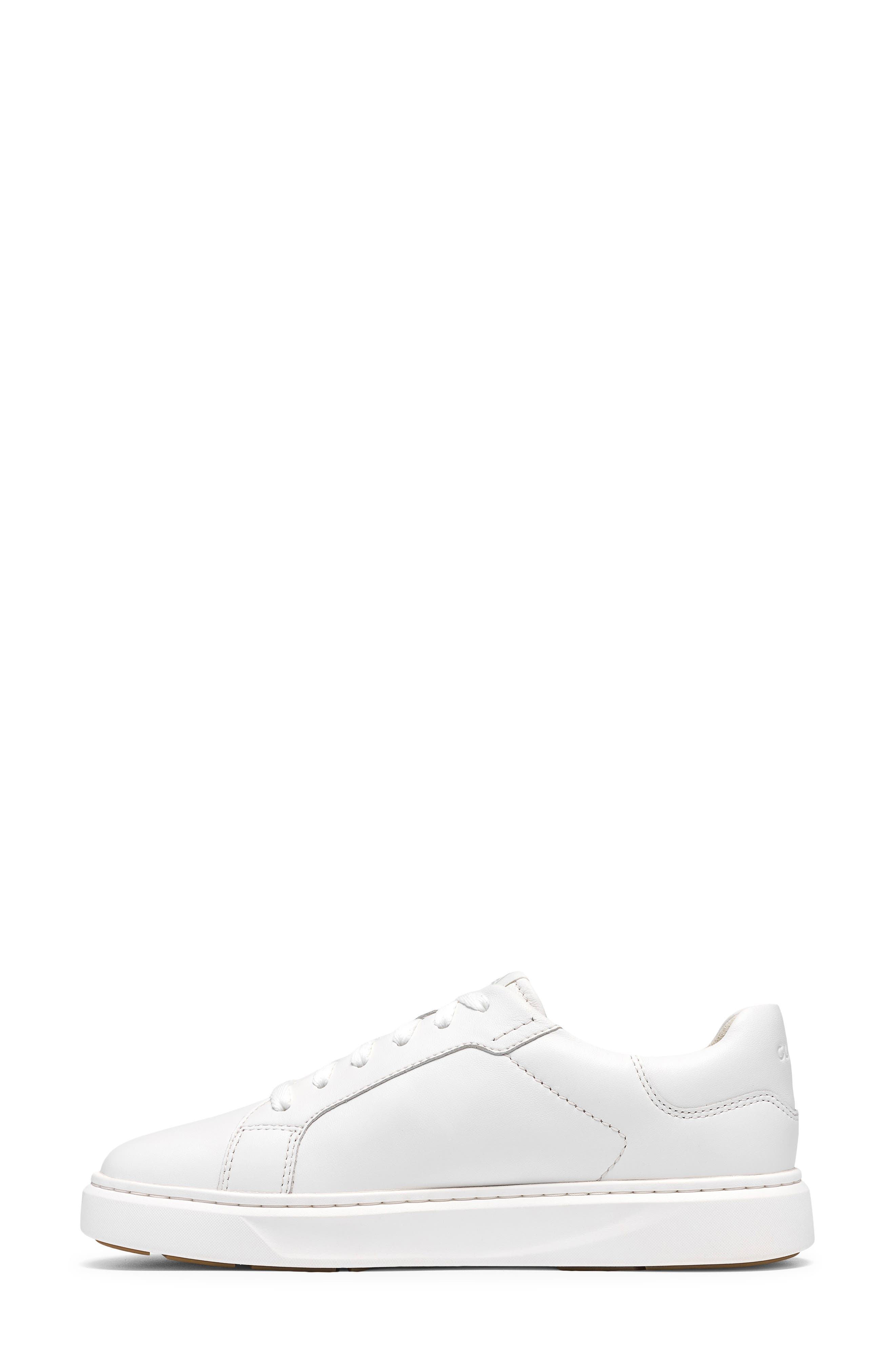 Code C Lace Leather Sneaker, Alternate, color, WHITE LEATHER