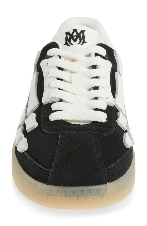 Amiri Pacific Bones Black Low Top Sneakers With Logo Patch On The Tongue And Logo Lettering On The Heel In In Black