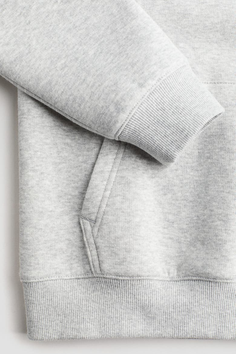 Hoodie, Alternate, color, Light gray melange