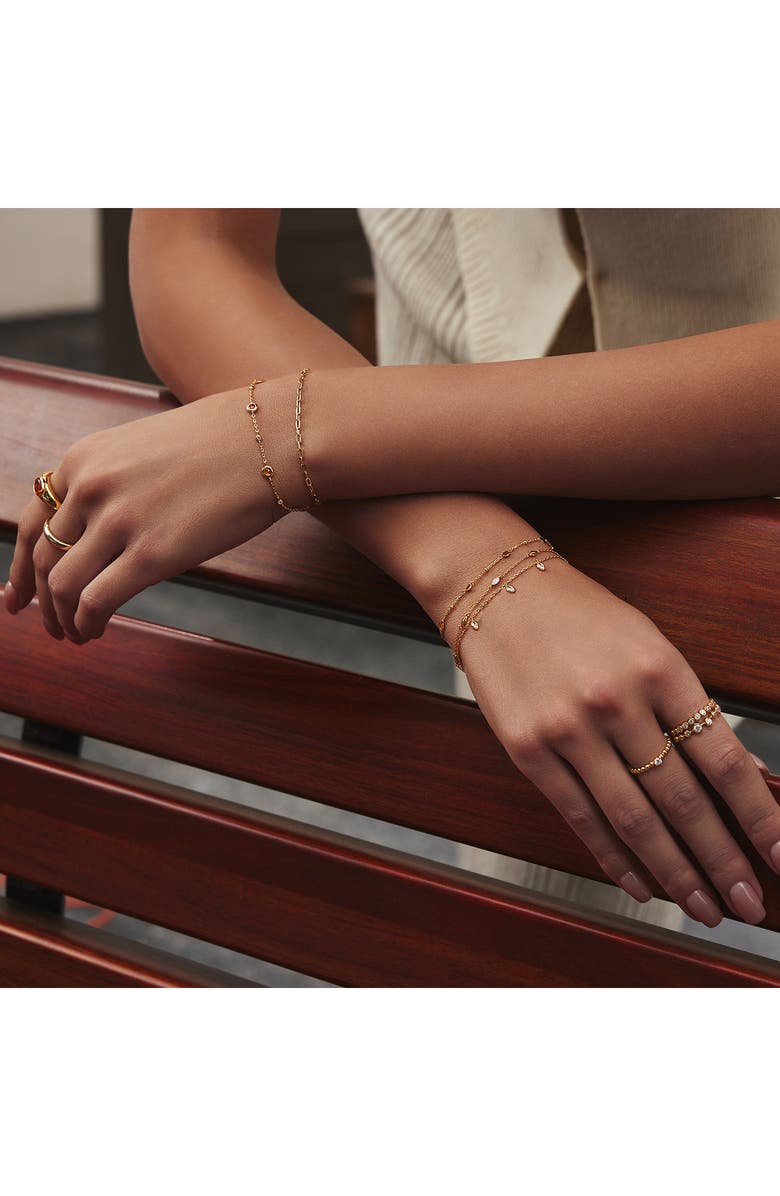 ANIA HAIE Sparkling Triple Station Bracelet, Alternate, color, Shiny Gold