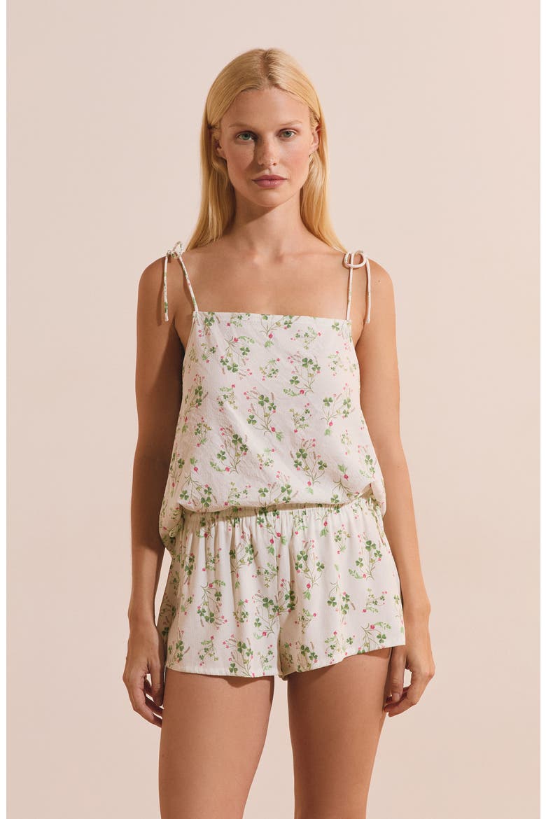 Tillieul Pajama Shorts, Alternate, color, WHITE