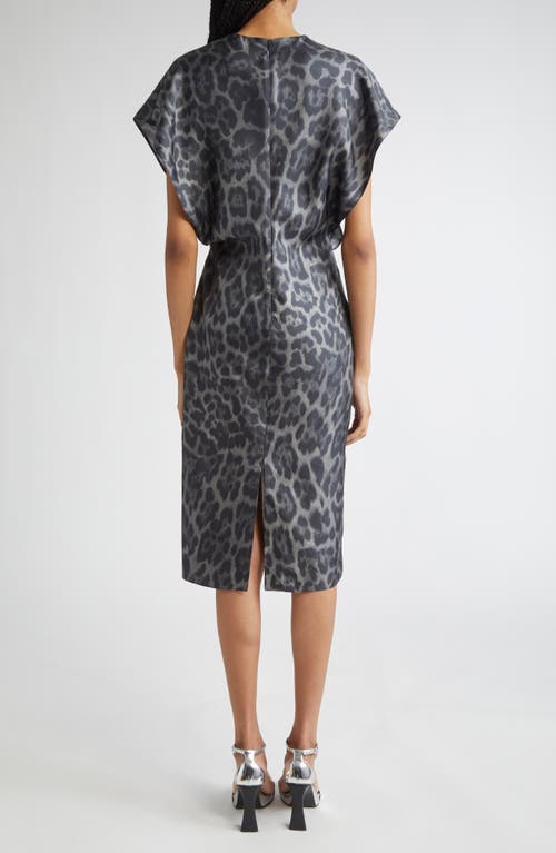 Stella Mccartney Leopard-print V-neck Midi Dress