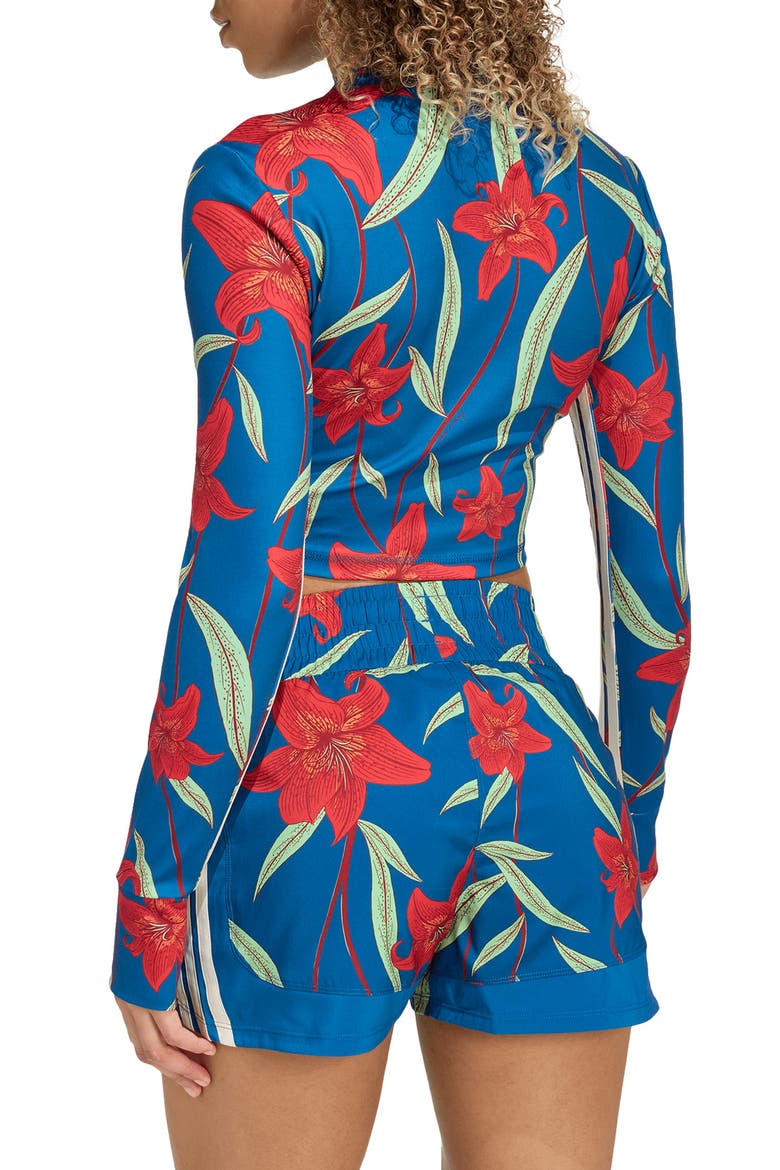 x FARM RIO Long Sleeve Training Top, Alternate, color, MARINE/ TACTILE RED/ WHITE