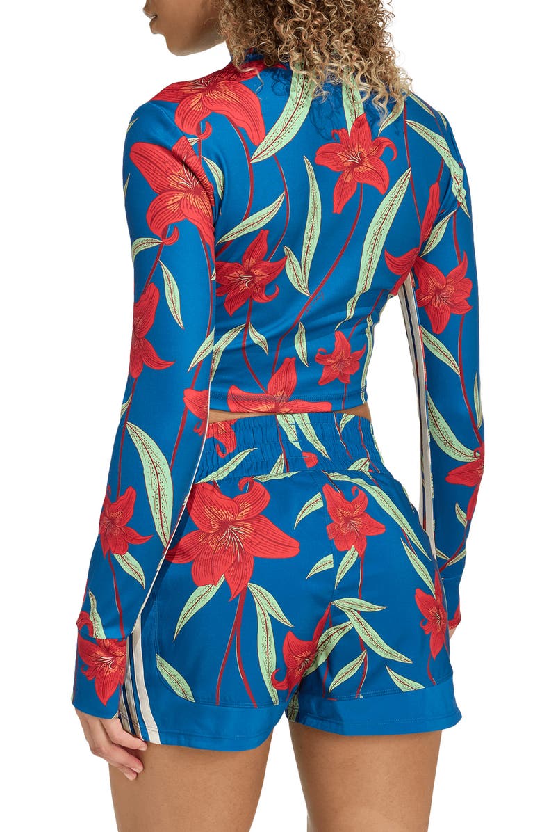 adidas x FARM RIO Long Sleeve Training Top, Alternate, color, Marine/ Tactile Red/ White