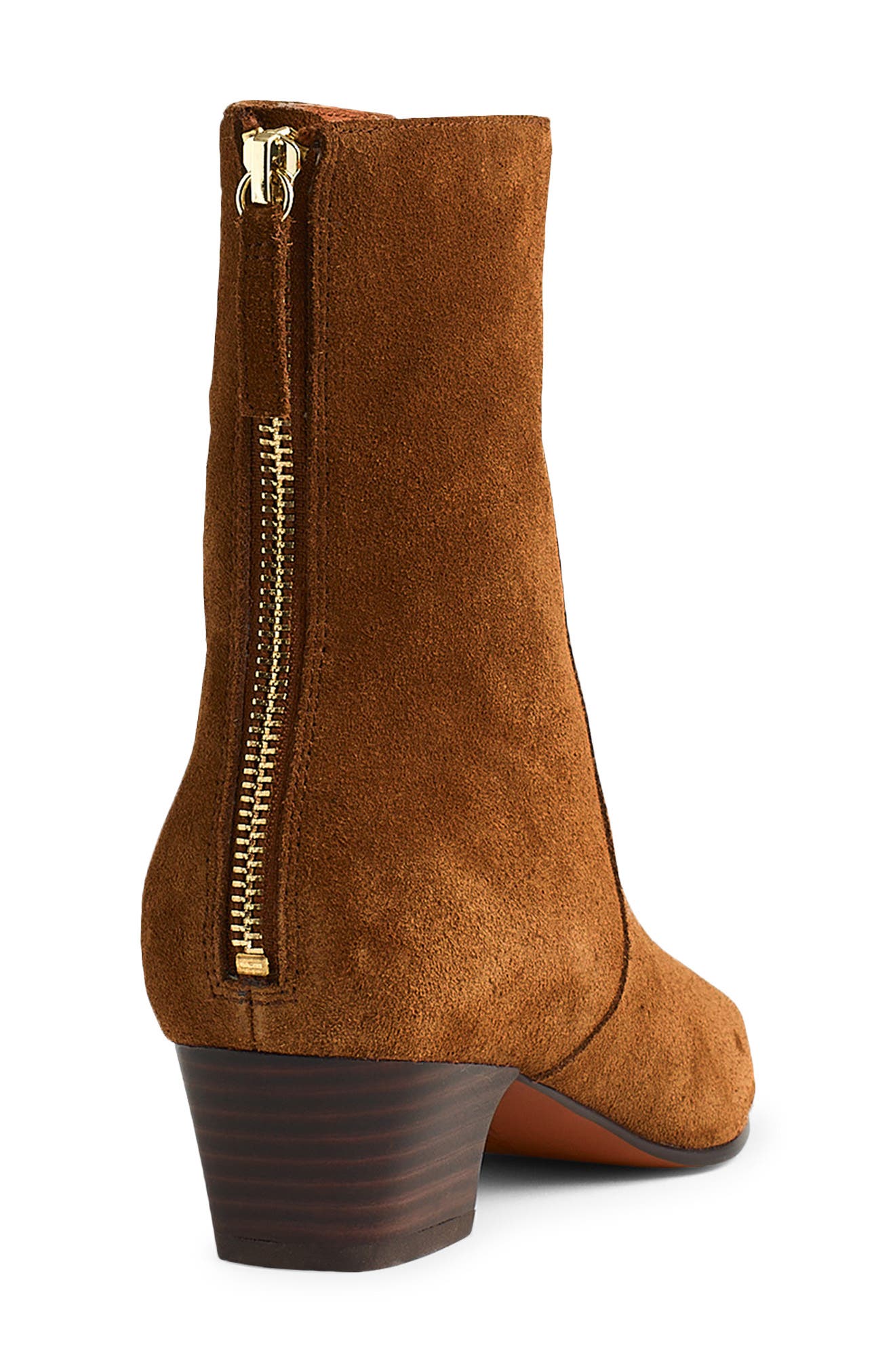 Madewell The Lexie Ankle Bootie, Alternate, color, Warm Chestnut