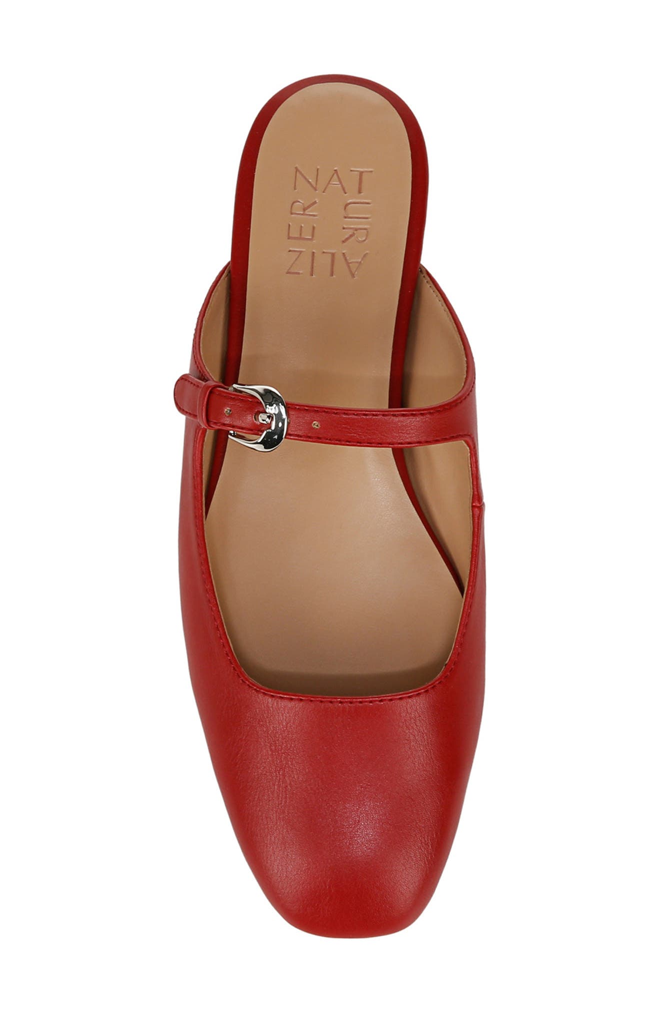 Apple Mary Jane Mule, Alternate, color, RED