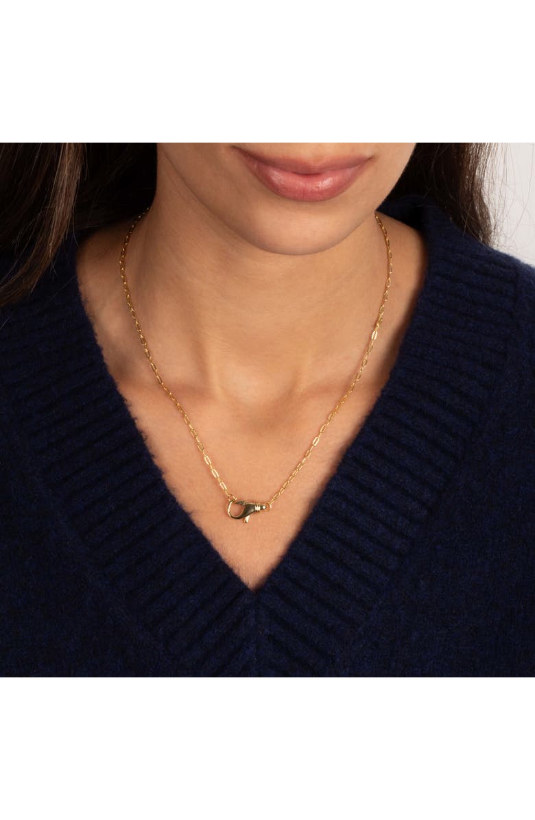 BY ADINA EDEN Solid Clasp Chain Necklace, Alternate, color, Gold