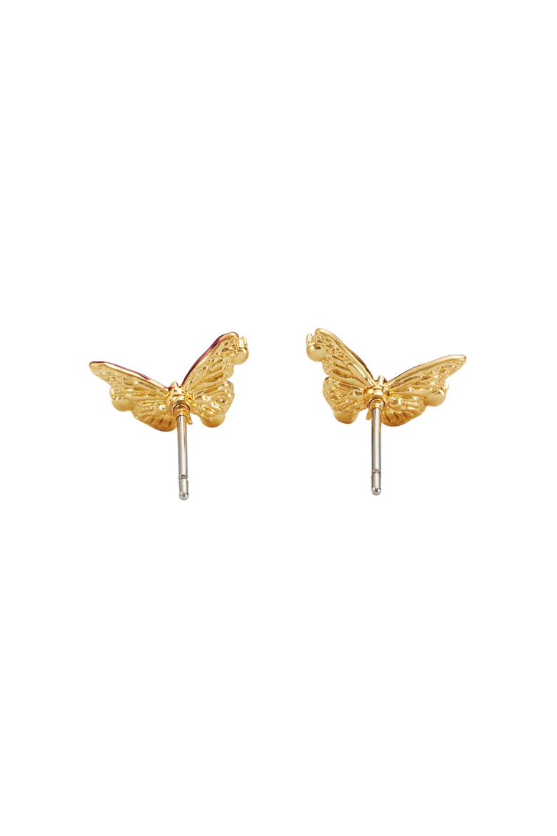 Eve Butterfly Stud Earrings, Alternate, color, Gold