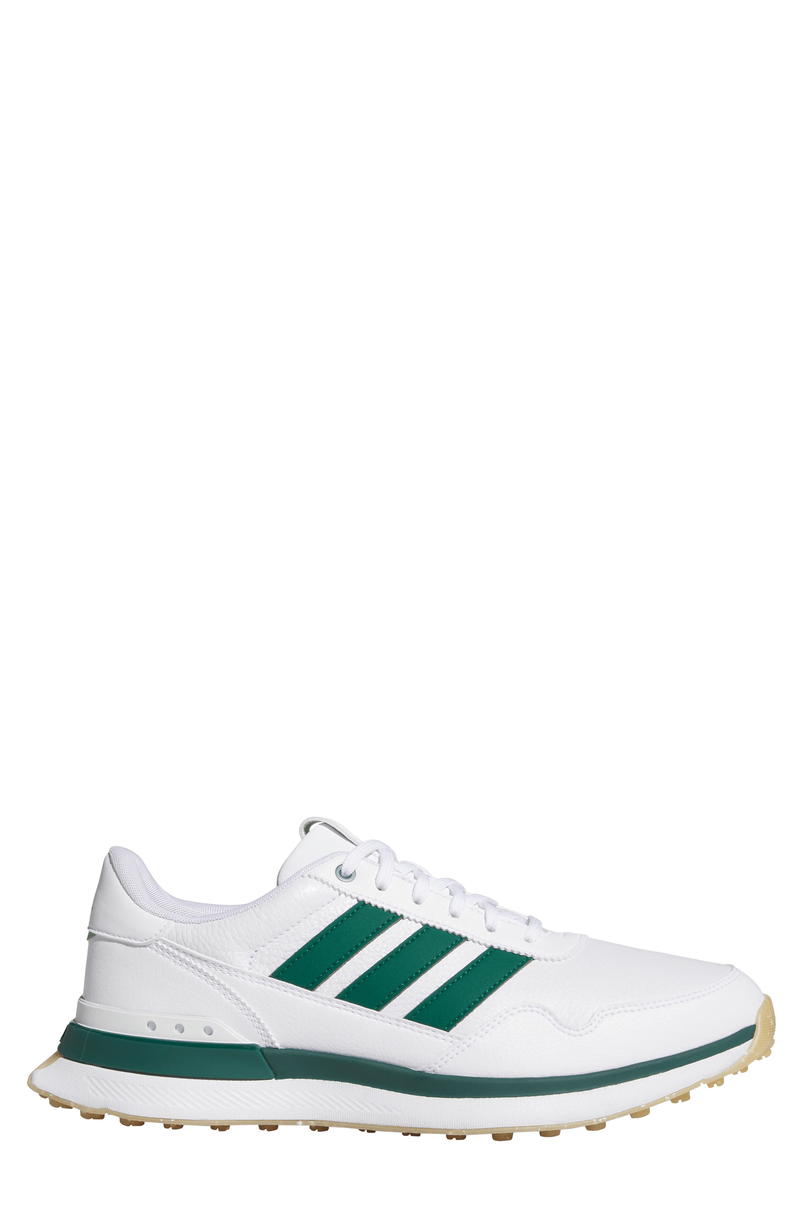 adidas S2G 26 Waterproof Spikeless Golf Shoe, Alternate, color, White/ Green/ Gum