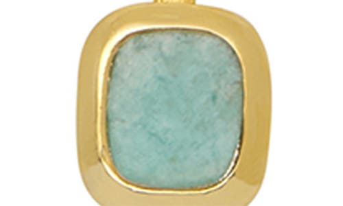 Estella Bartlett Malachite Tablet Pendant Necklace In Gold