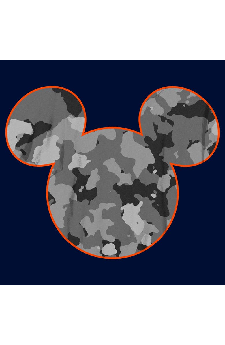 Mickey & Friends Boy's Mickey & Friends Mickey Mouse Camo Silhouette  Graphic T-Shirt, Alternate, color, Navy Blue