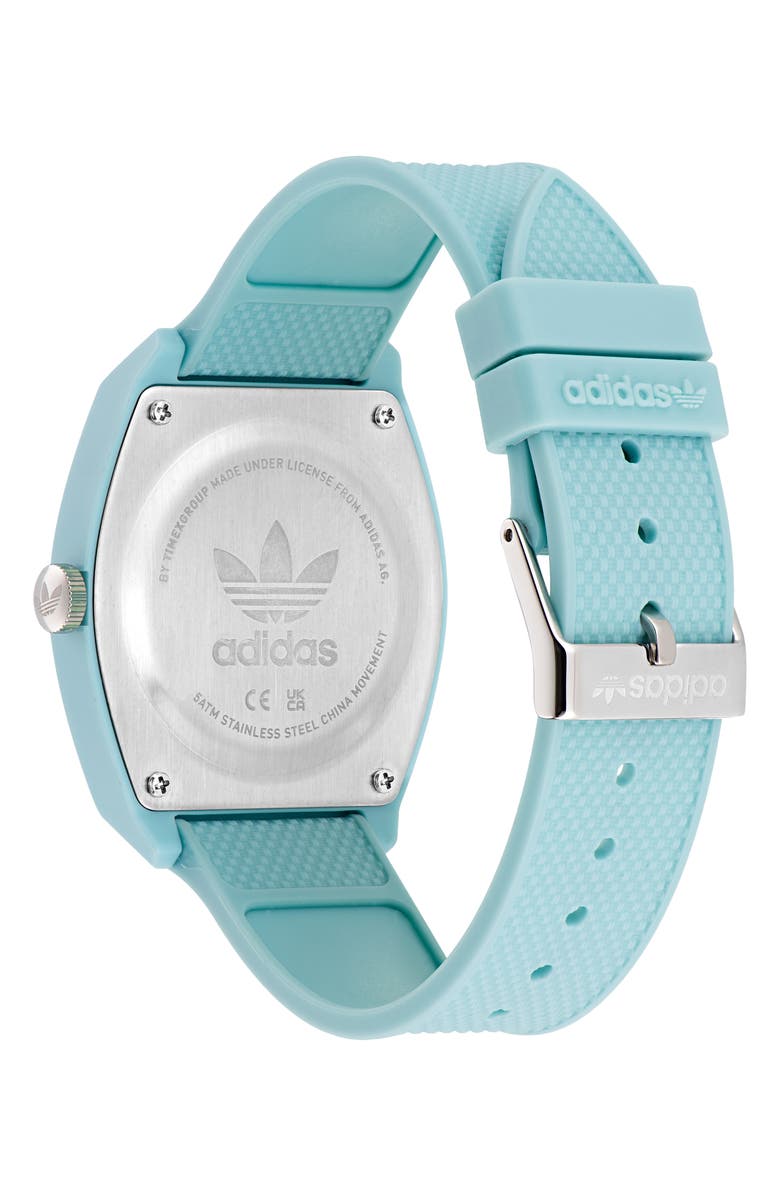 adidas Project Two Resin Rubber Strap Watch, 38mm, Alternate, color, 