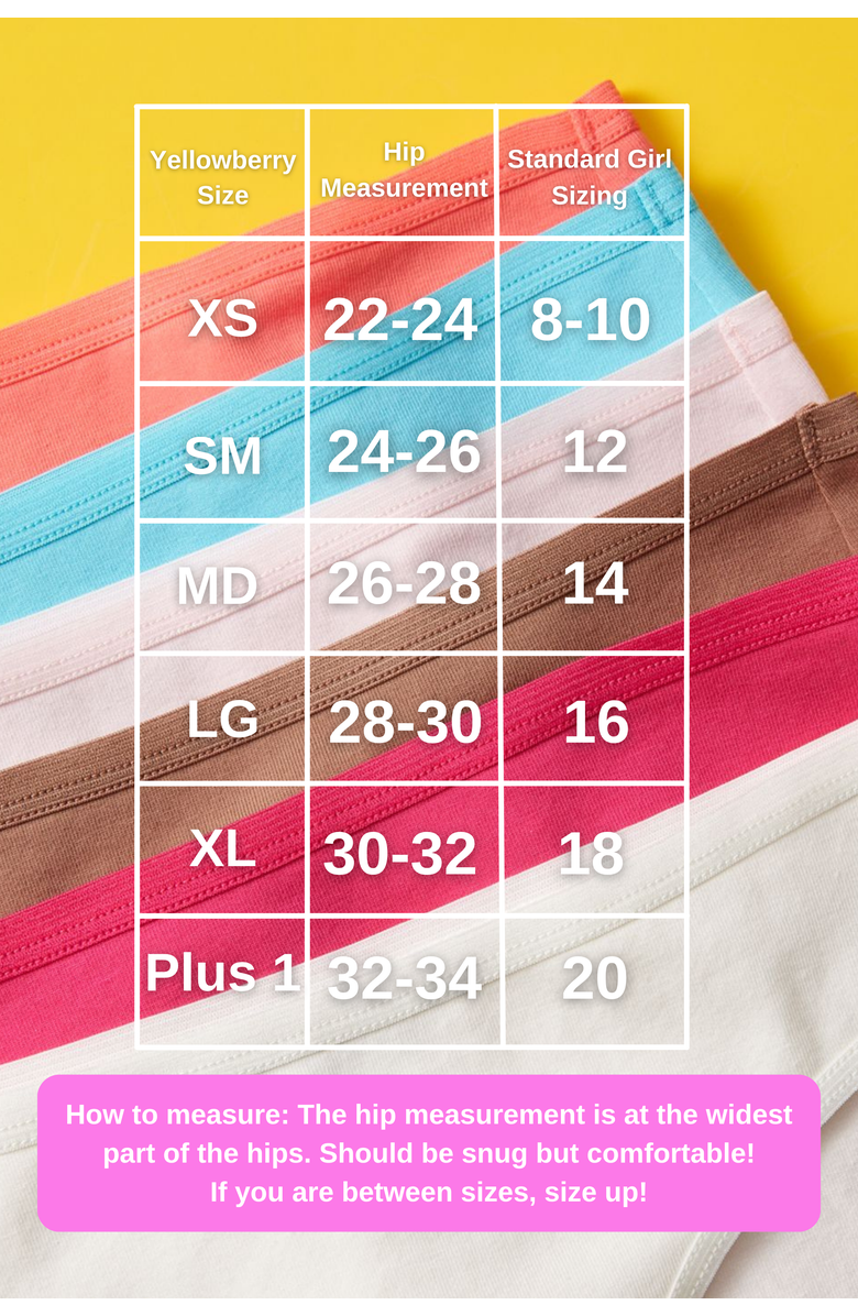 Yellowberry Simple Pima Cotton Underwear 6PK, Alternate, color, Snowflake