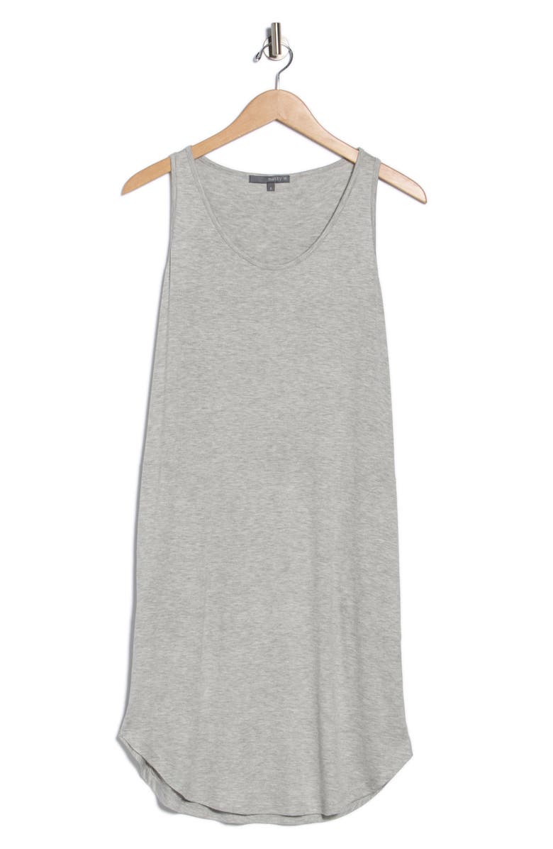 matty m. Sunkissed Tank Dress, Alternate, color, Heather Grey