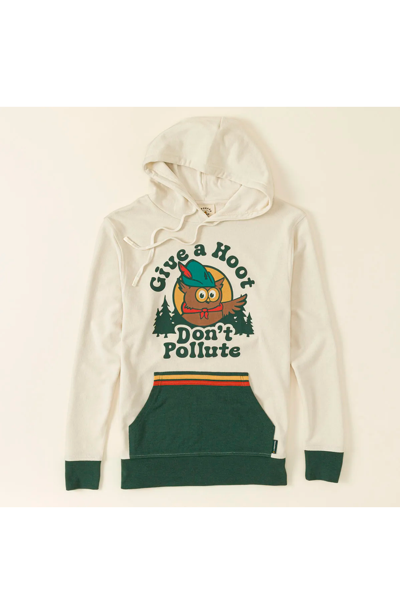 Uncommon Goods Give a Hoot Don
t Pollute Hoodie by Dapper Ink, LLC, Alternate, color, Multi