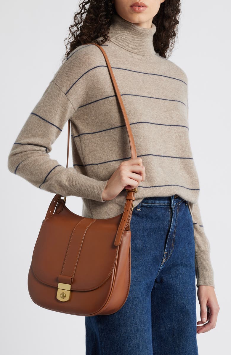 Veronica Beard Stash Leather Crossbody Bag, Alternate, color,