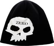 PLEASURES X Zero Skateboards Single Skully Beanie