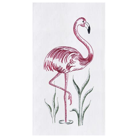 Flamingo Flour Sack Cotton Kitchen Towel