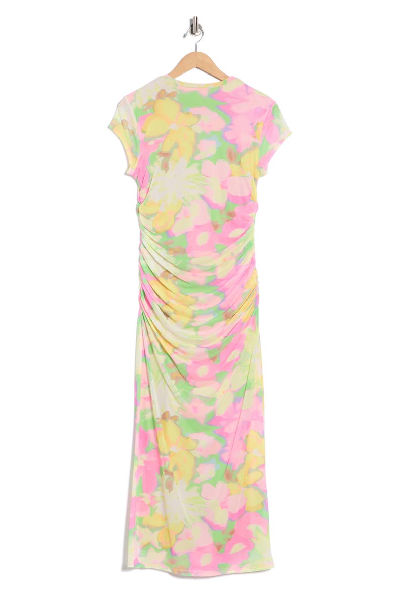 Cici Mesh Maxi Dress, Alternate, color, ELECTRIC PETALS