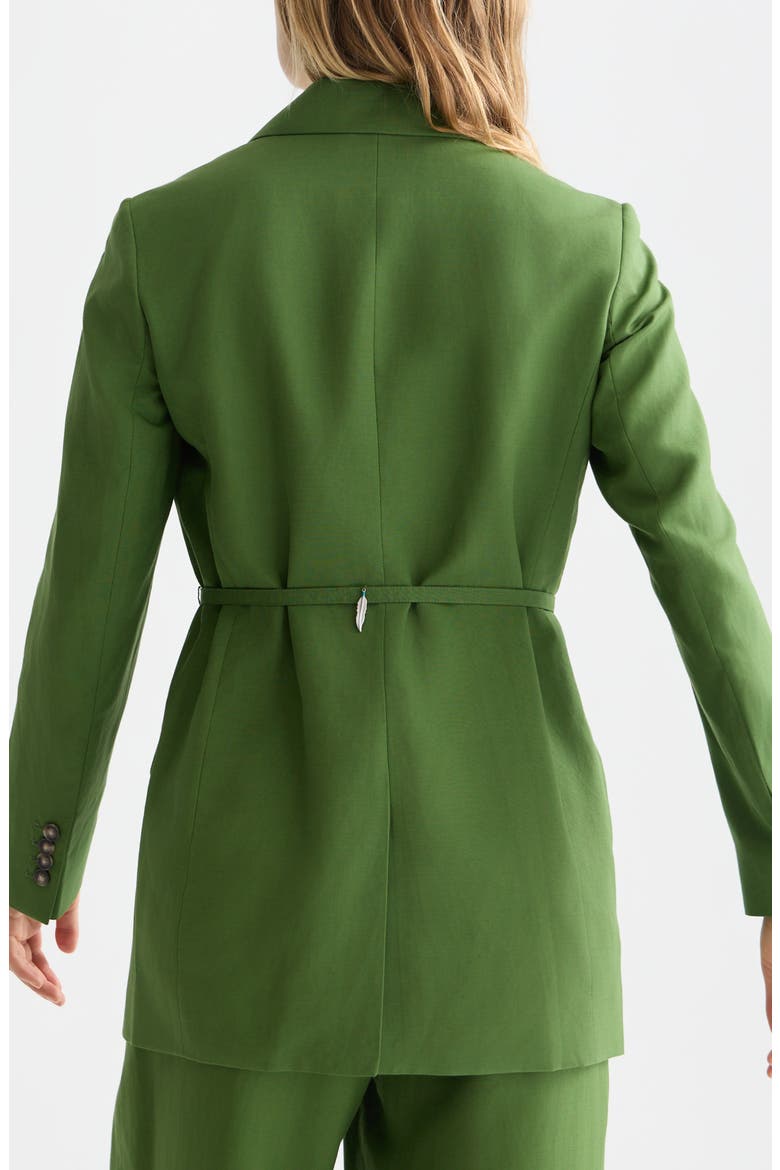 Charm Belted Blazer, Alternate, color, GARDEN GREEN