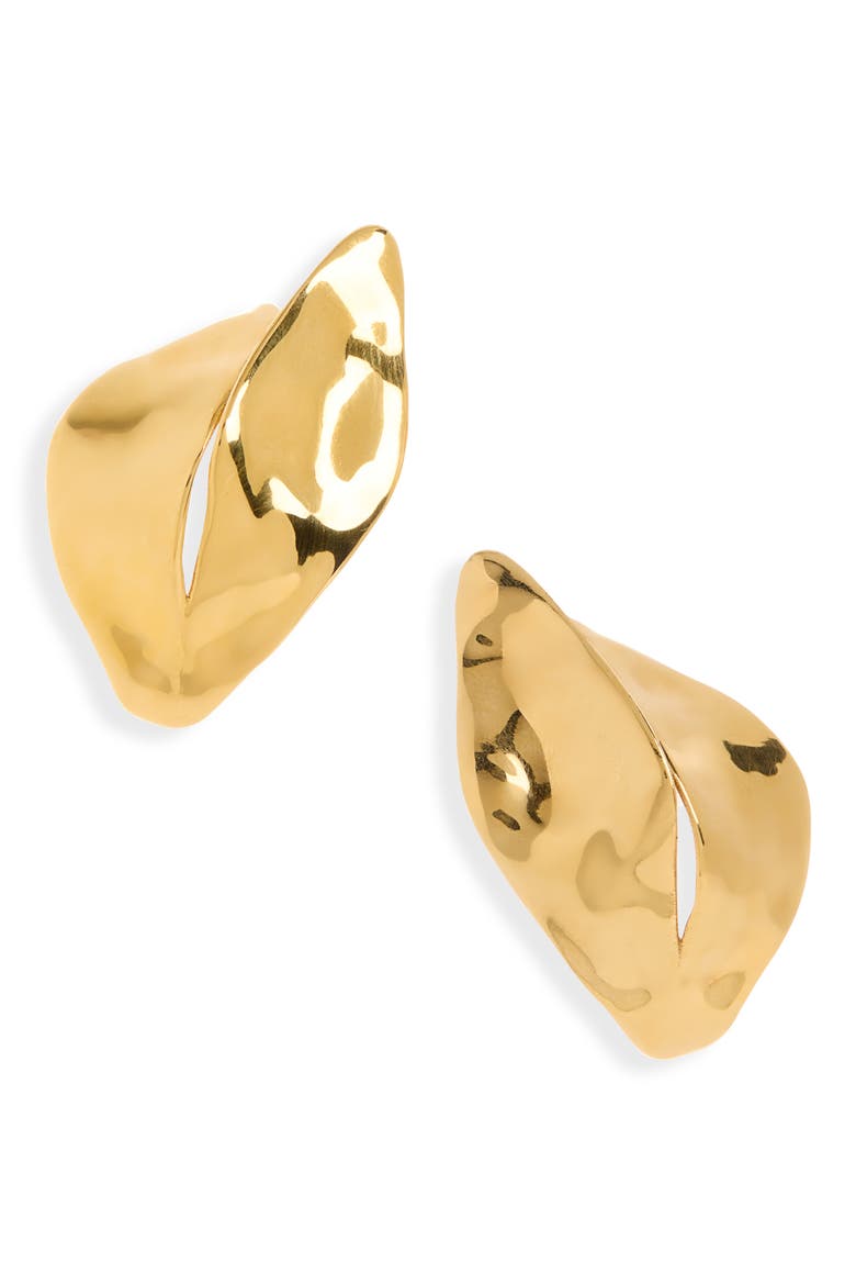 Bloom XS Earrings, Main, color, SHINY GOLD
