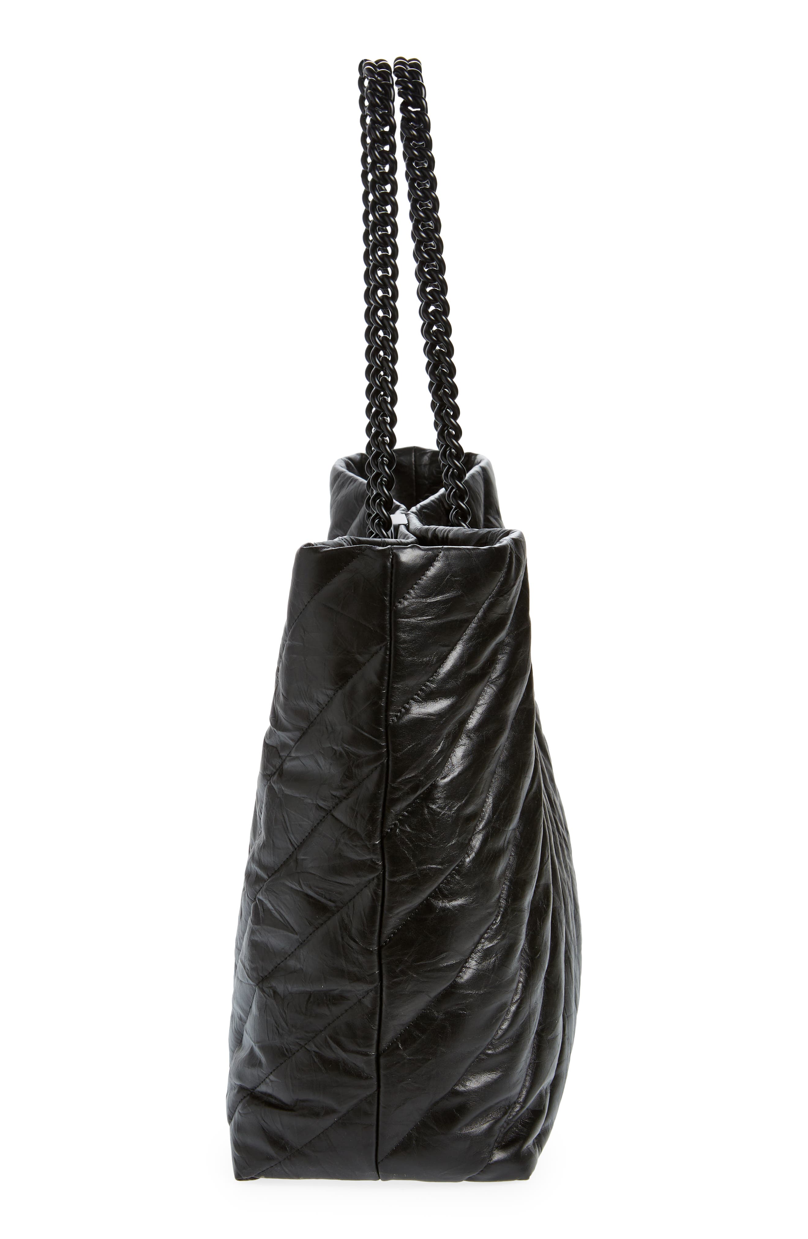 Balenciaga Large Crush Quilted Calfskin Tote, Alternate, color, 