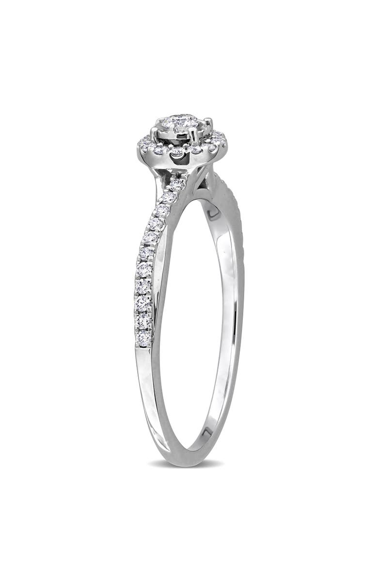 Julianna B. 1/4 ctw Lab-Grown Diamond Halo Ring 18k, Alternate, color,