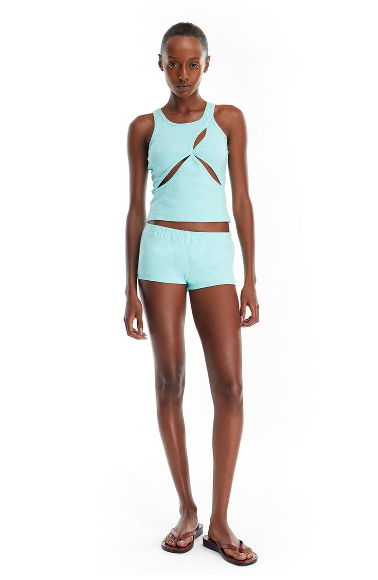 Mother of All Ariel Rib Top, Alternate, color, Turquoise