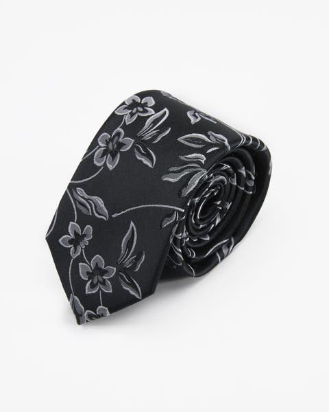 Floral Silk Jacquard Tie