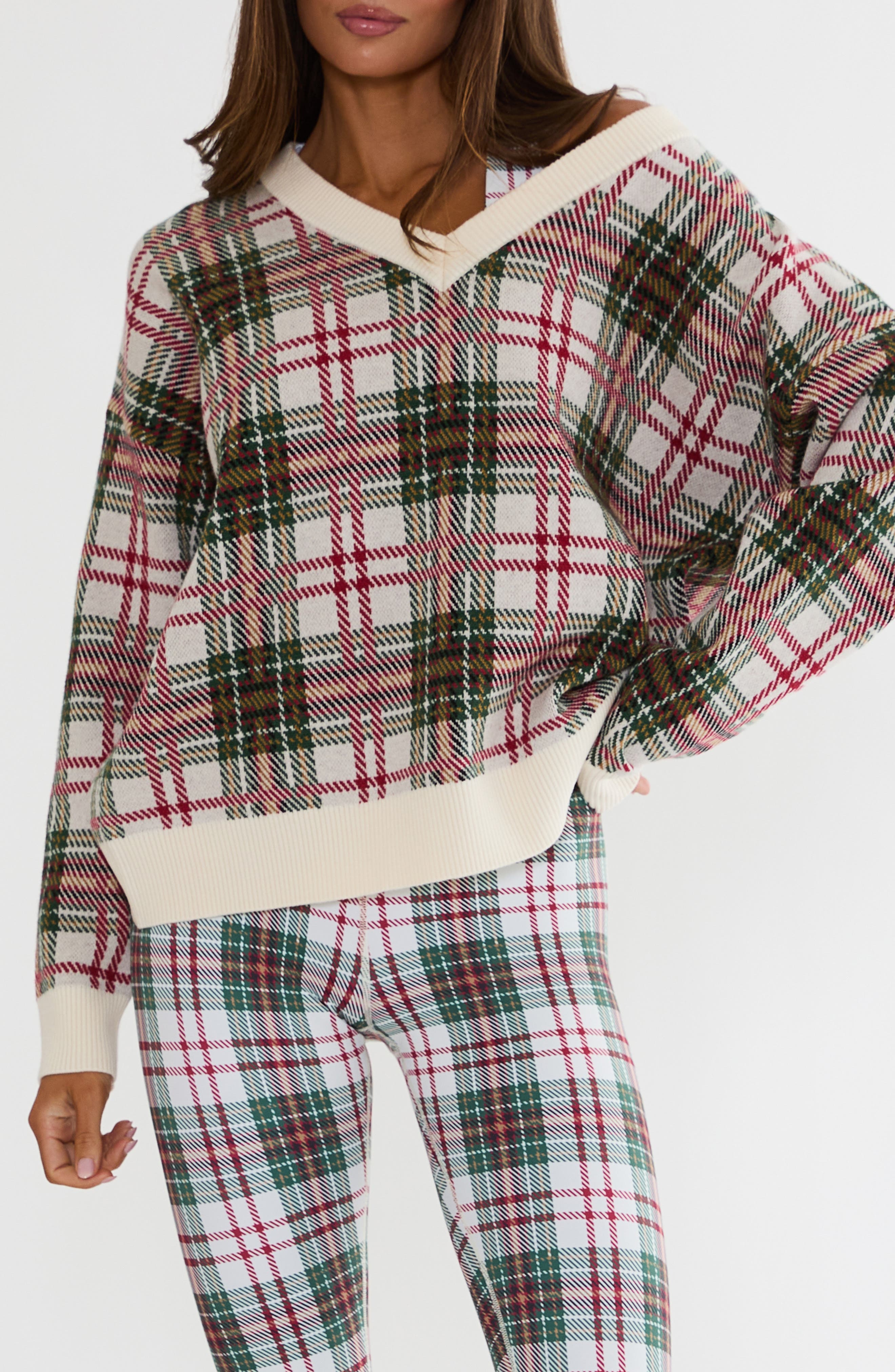 selected FROSTED PINE PLAID