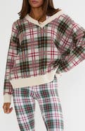 Beach Riot Joey Plaid V-Neck Sweater