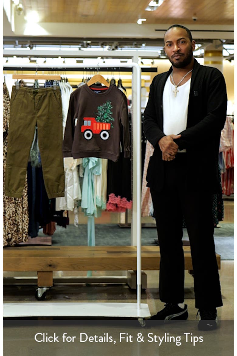Kids' Appliqué Crewneck Sweatshirt & Joggers Set video