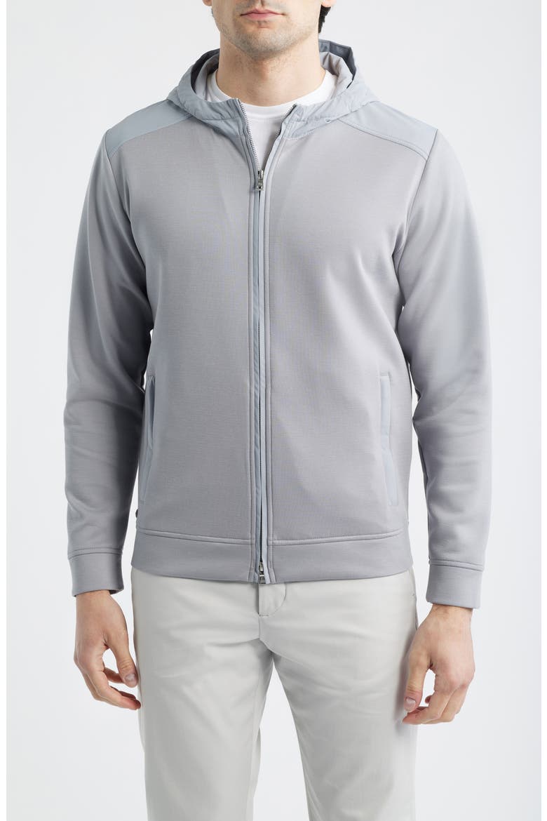 Crown Crafted Winsome Hybrid Hooded Jacket, Alternate, color, GALE GREY