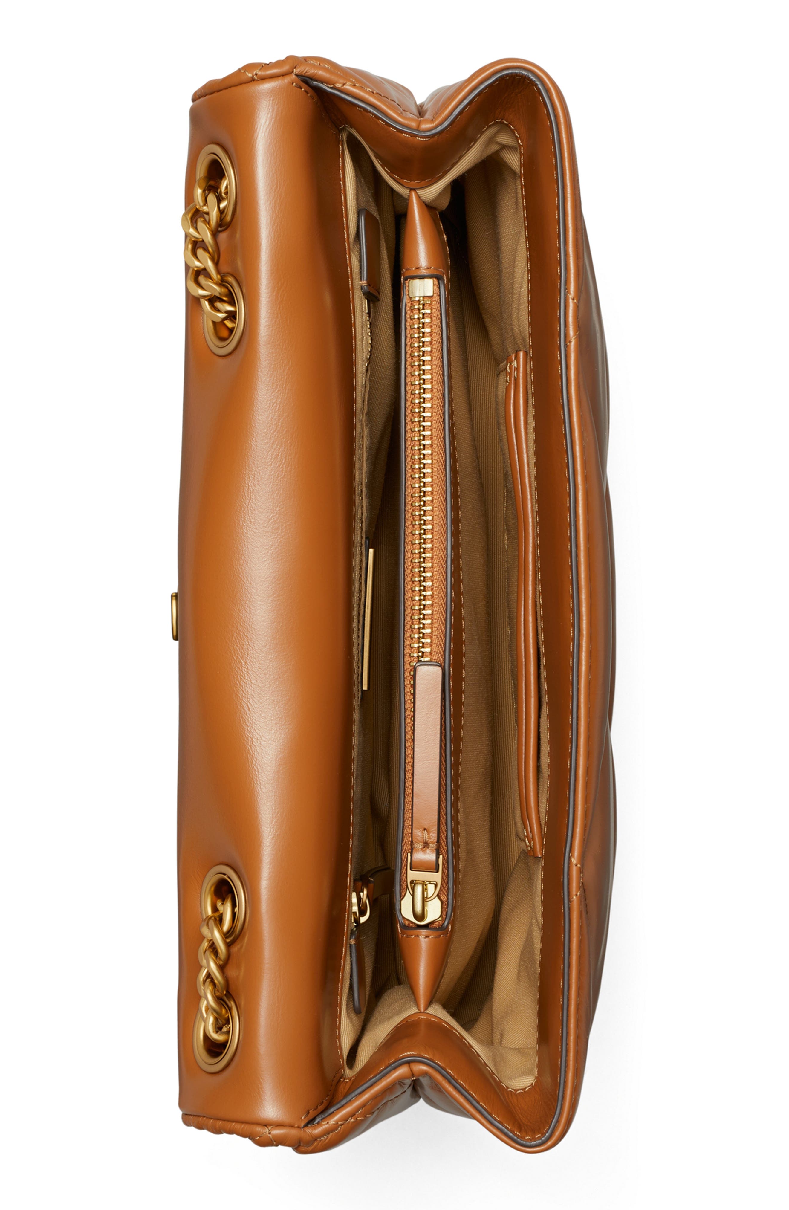 Kira Diamond Quilted Leather Convertible Shoulder Bag (Women