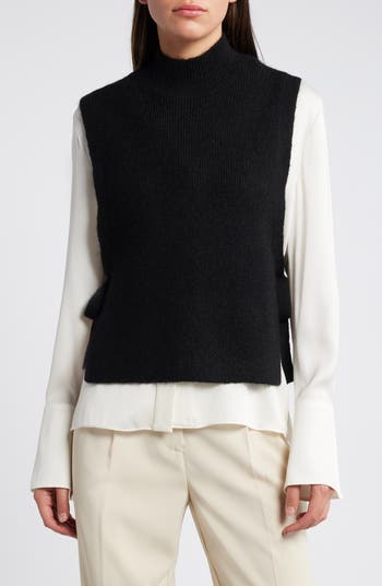& Other Stories Wool & Mohair Side Tie Bib Vest | Nordstrom