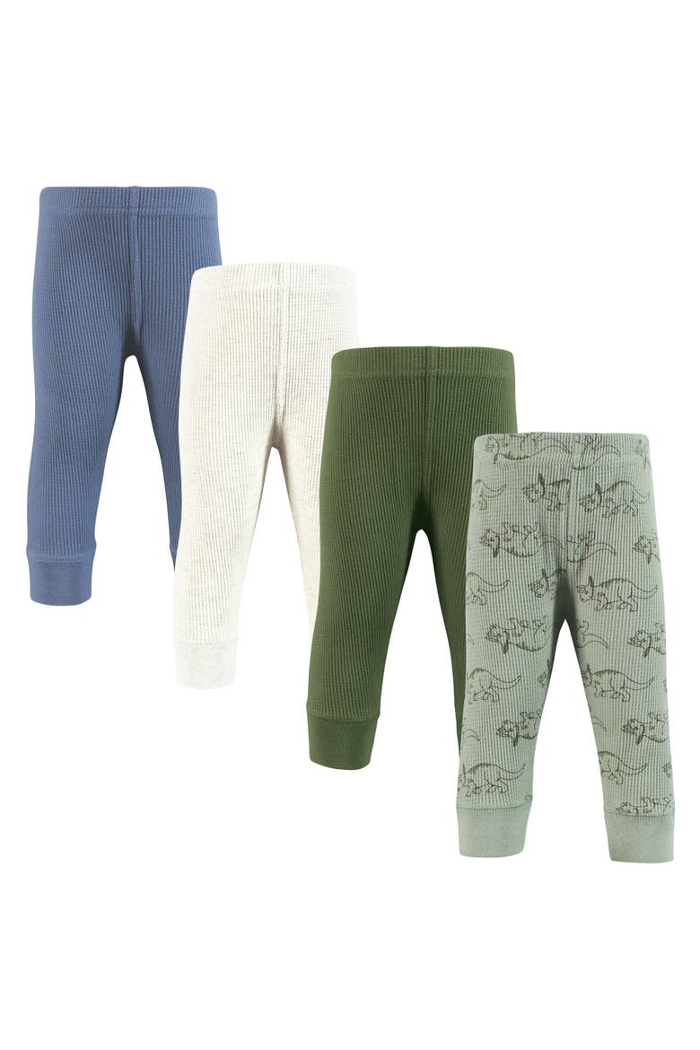 Insulated Slim-Leg Pants 4-Piece Warmth Bundle, Main, color, Sage Dinosaur