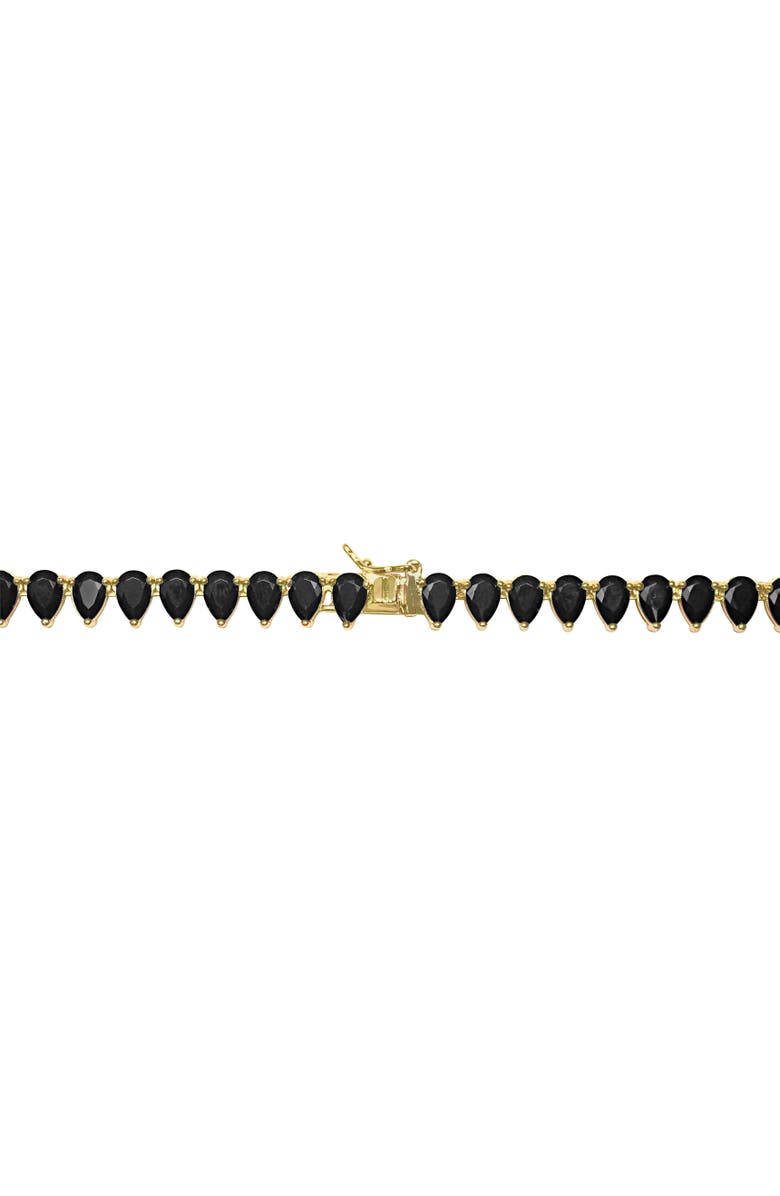 Julianna B. Synthetic Black Spinel Tennis Necklace, Alternate, color, Black Spinel