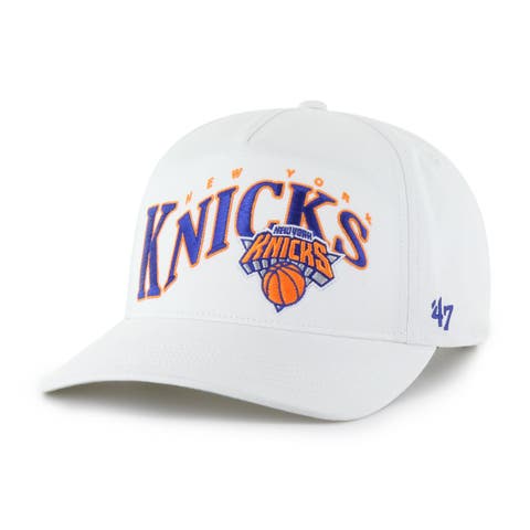 Men's '47 White New York Knicks Wave Hitch Adjustable Hat