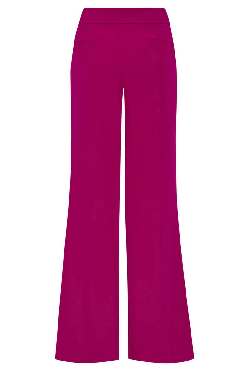 Milly Nash Cady Wide Leg Pants, Alternate, color, Plum