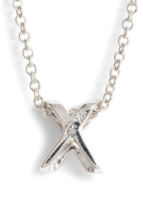 Bony Levy 18k Gold Pavé Diamond Initial Pendant Necklace In 18k White Gold - X