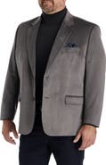 Oak Hill by DXL Big & Tall Jacket-Relaxer Velvet Sport Coat