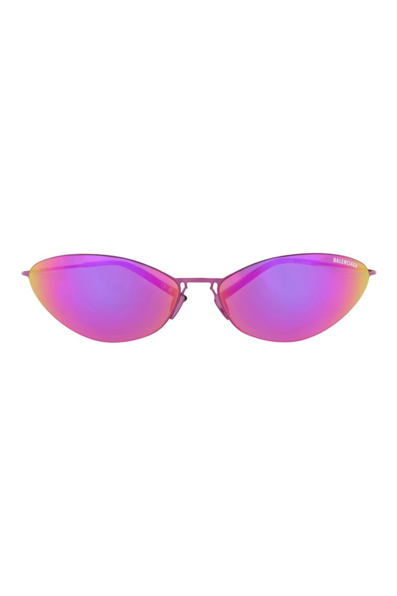 68mm Cat Eye Sunglasses, Main, color, PINK PINK VIOLET