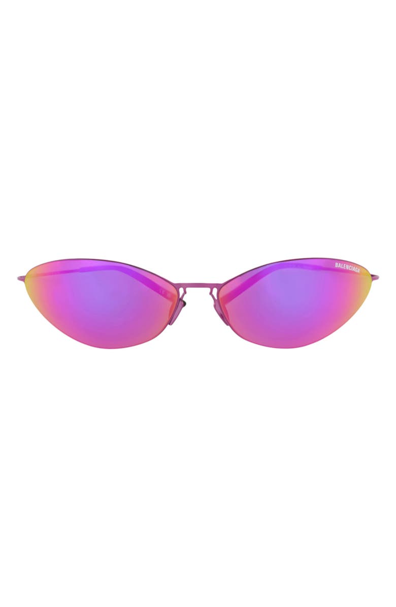 Balenciaga 68mm Cat Eye Sunglasses, Main, color, Pink Pink Violet