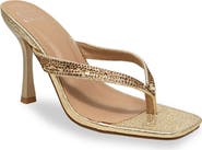CHASE AND CHLOE Vixxy Embellished Toe Post Sandal