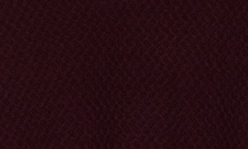 Bruno Magli Textured Merino Wool Quarter Zip Pullover In Burgundy