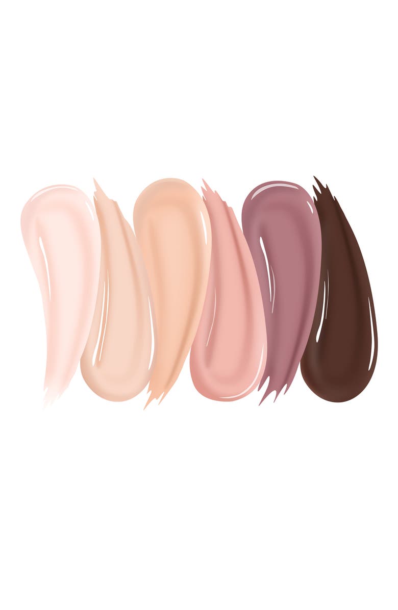 Beetles Neutral Nude Gel Polish Set 6 Colors, Alternate, color, Light Skin Dark Brown