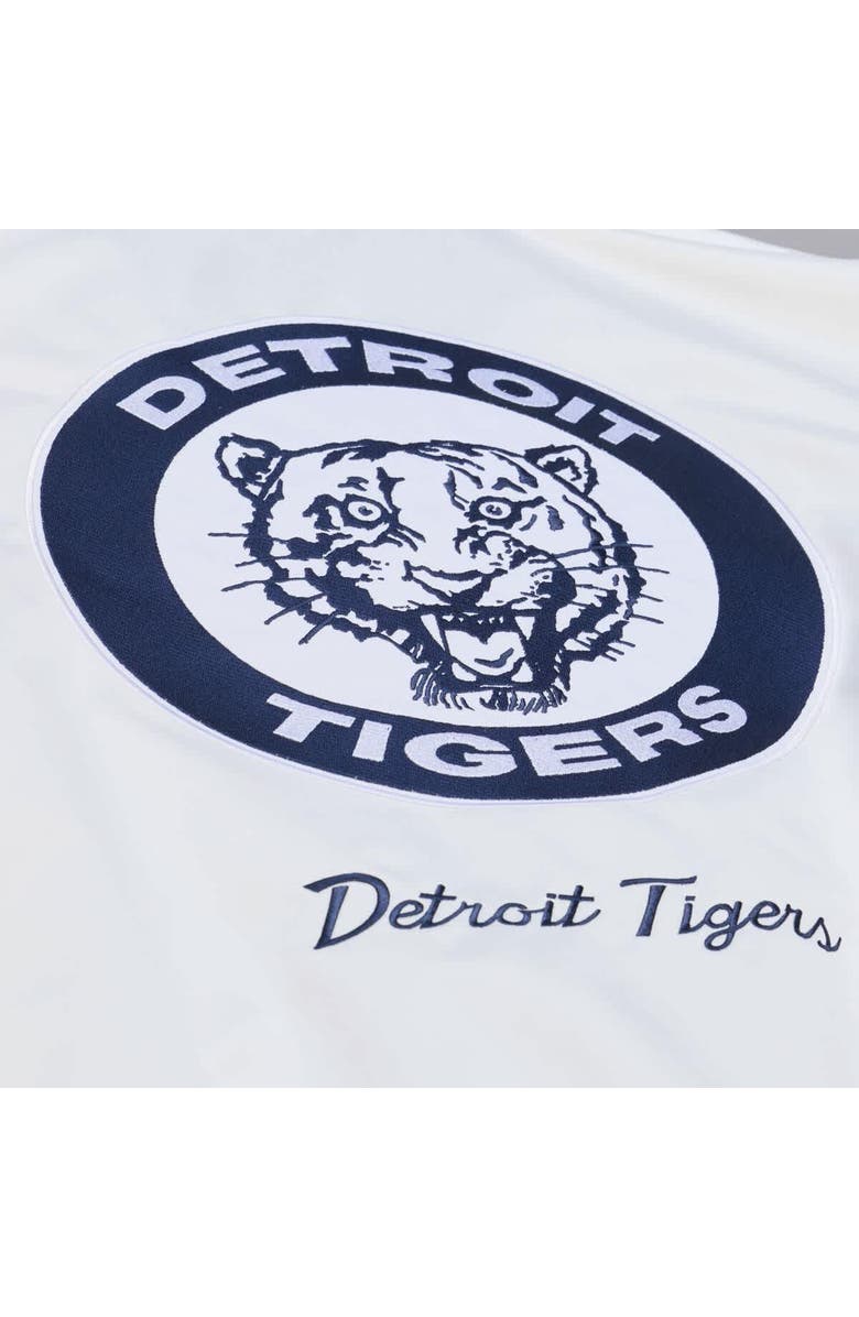 Mitchell & Ness Men's Mitchell & Ness White Detroit Tigers Cooperstown Collection Arctic Lightweight Satin Full-Snap Jacket, Alternate, color, White