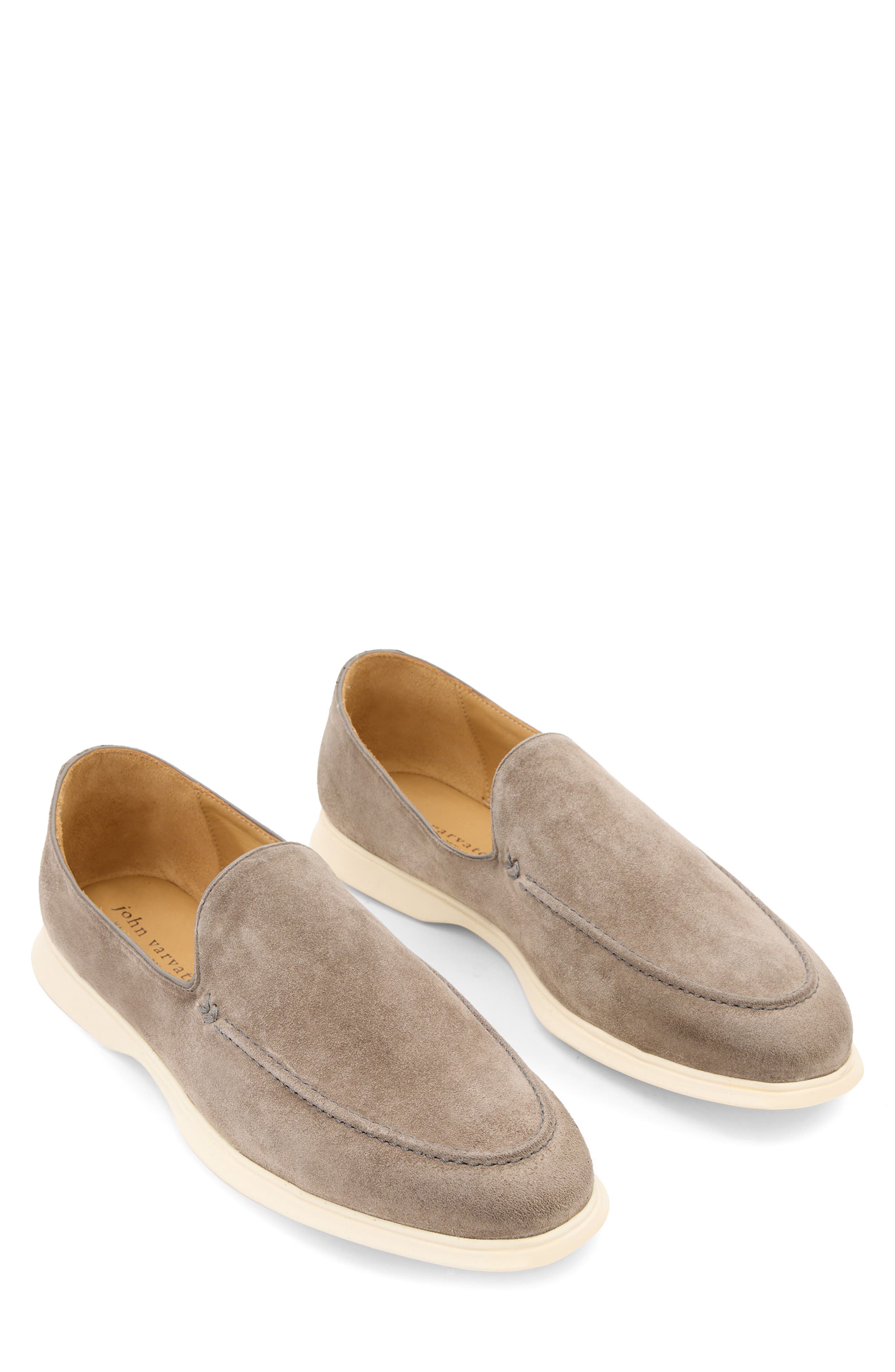 John Varvatos Thompson Venetian Loafer, Main, color, Steel Grey