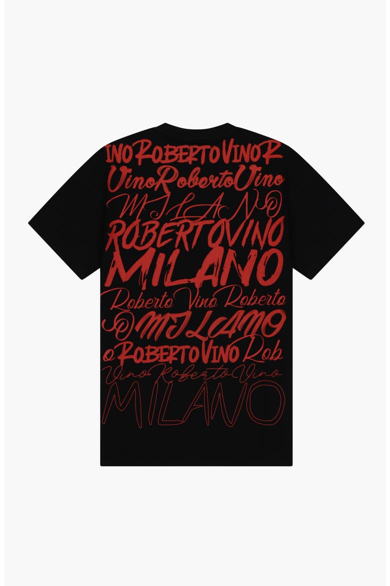 Big Writing Milano Slim fit Tee, Alternate, color, Black