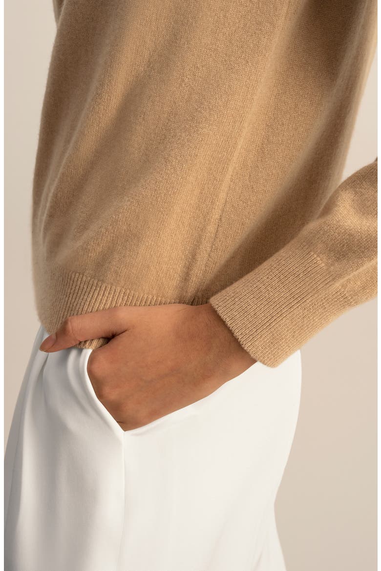 Women's Cashmere Super Soft Crewneck Sweater, Alternate, color, Brown